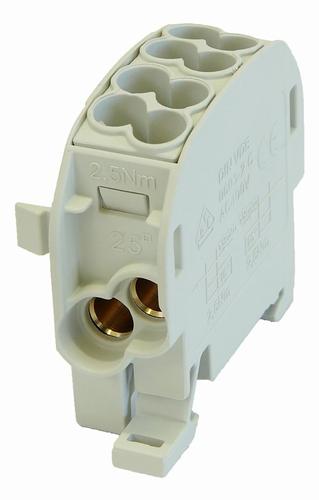 SCB 25 blok rozdzielczy-odgałęźny Al/Cu 80110 SIMBLOCK szary