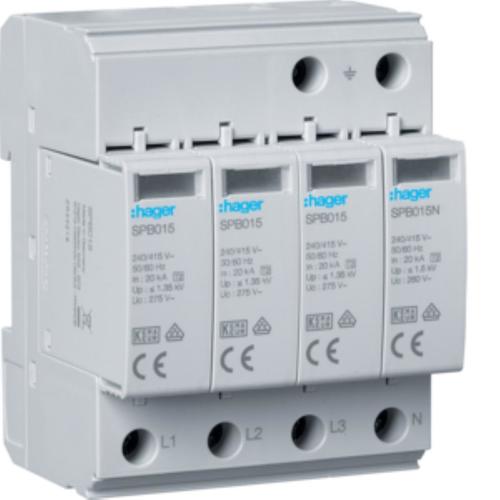 SPD T2 4P 3+1 sieć TN-S/TT In=20kA Up?1,35kV Uc=275V