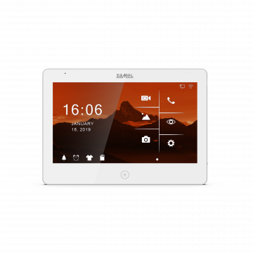 wideomonitor 10"   IPS HD z dotykowym ekranem oraz z bramką  WIFI /biały TYP: VP-810WHDWIFI