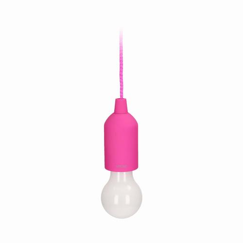 lampka nocna bateryjna na sznurku 1W LED, 3 x AAA, różowy