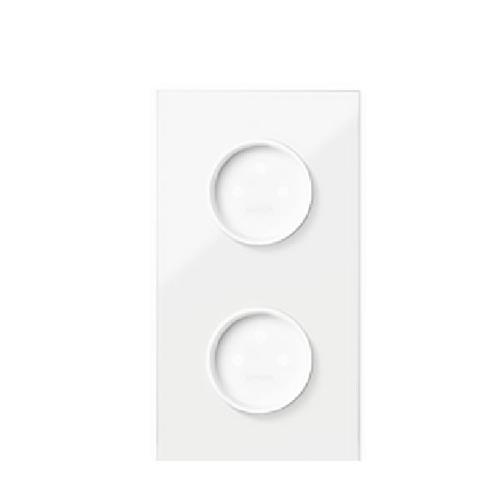 SIMON 100 panel 2-kr. 2 gniazda zasilające biały