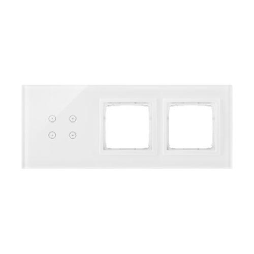 SIMON 54 TOUCH panel dotykowy S54 Touch 3 mod. 4 pola dot.+ 2 otwory na osprzęty S54 biała perła