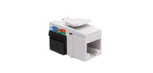 wkład gniazda komputerowego RJ45 kat.5e UTP nieekranowany biały