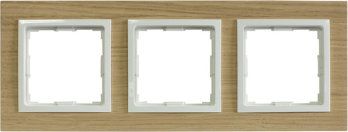 ramka VENA2 Natural 3x DĄB NATURALNY+biały