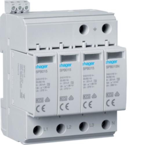 SPD T2 4P 3+1 sieć TN-S/TT In=20kA Up?1,35kV styk
