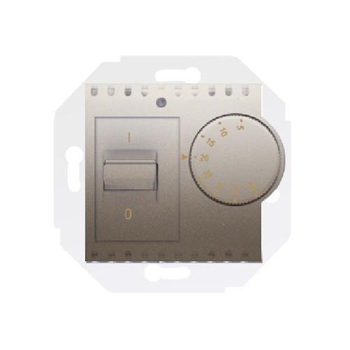 SIMON 54 regulator temperatury z czujnikiem wewnętrznym 16(2)A 230V (moduł) montaż na wkręty złoty mat