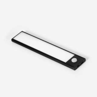 oprawa meblowa LED 20cm / Czarna / 4000K / light sensor + pir / ładowanie 750mA