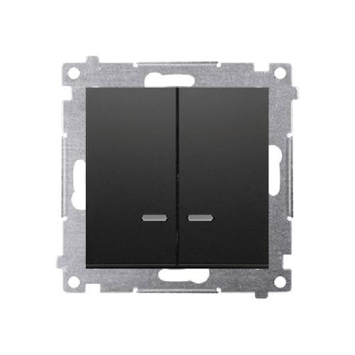 SIMON 54 wyącznik świecznikowy z podświetleniem LED zaciski śrubowe 10A 250V (moduł) do wersji IP44 posiada wkładkę...