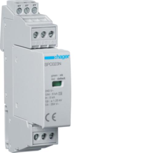 SPD T3 2P sieć TN-S In=3kA Up?1,25kV styk