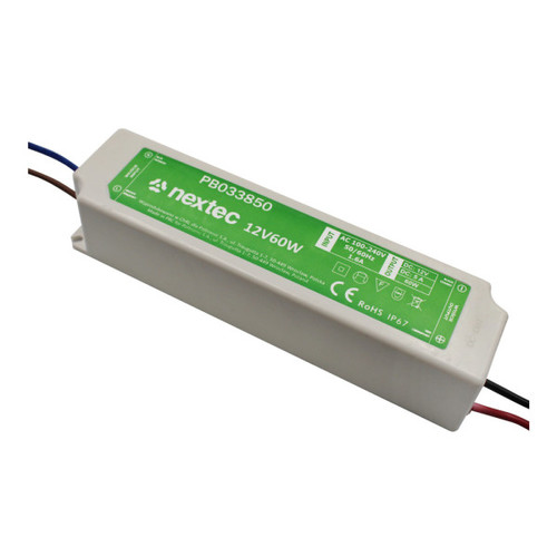 zasilacz LED wodoodporny ECONOMY IP67 12V 5A 60W