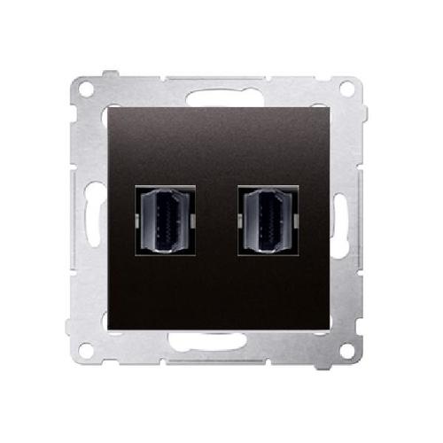 SIMON 54 WMDH-0XXXX2-048 gniazdo HDMI podwójne (moduł); antracyt