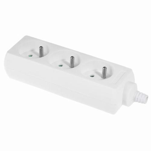 gniazdo 3kr. wtyczkowe przenośne GN-370 3x2p+Z 16A  250V  rozbieralne ECO biały
