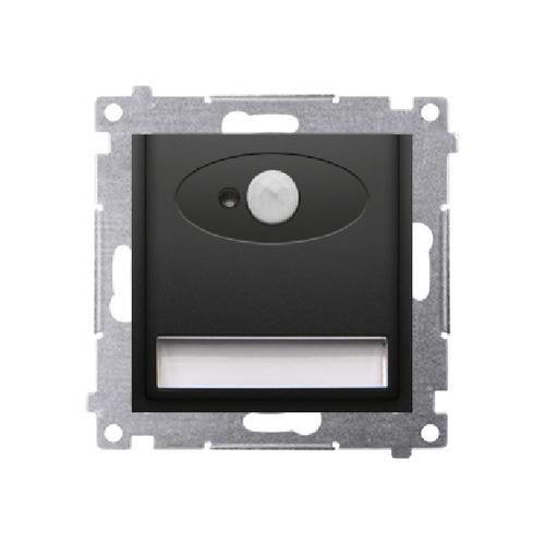 SIMON 54 prawa oświetleniowa LED z czujnikiem ruchu 230 V AC 1.4 W biały ciepły 3100 K czarny mat