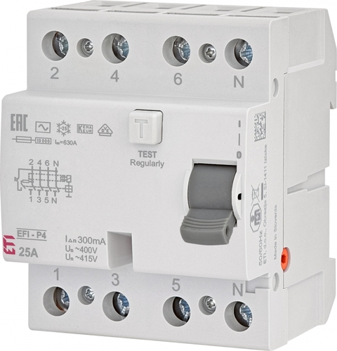 EFI-P4 AC 25/0.3 Wyłącznik różnicowoprądowy
