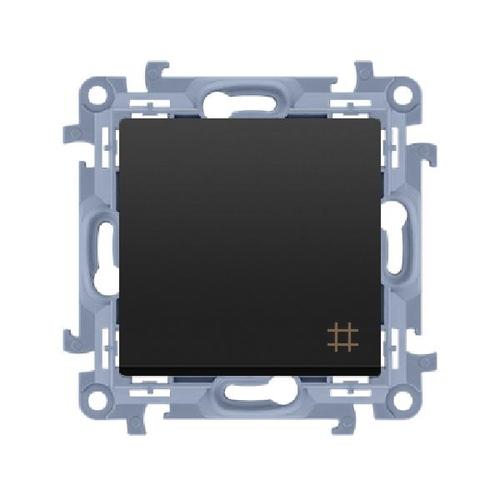 SIMON 10 wyłącznik krzyżowy zaciski śrubowe 10AX 250V (moduł) czarny mat