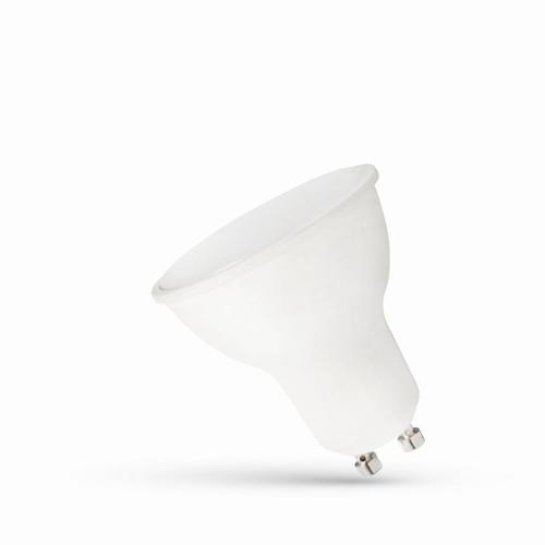 żarówka LED GU10 230V 7,5W SMD NW z mleczną szybką biała plastikowa SPECTRUM