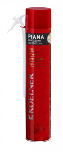 pianka montażowa KOELNER 660ml całoroczna z aplikatorem/wężykiem