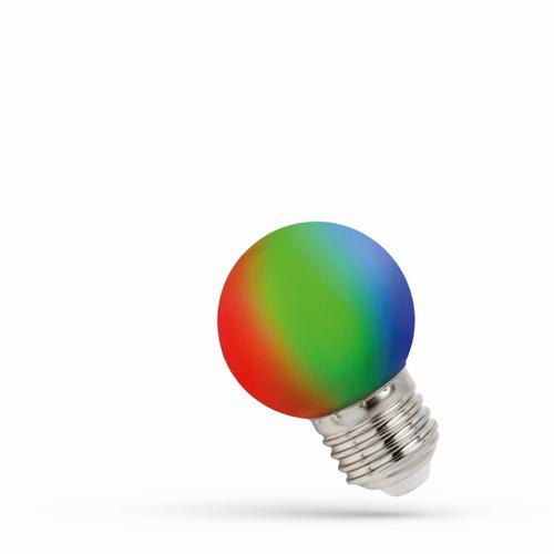 żarówka kulka / ball E27 230V 1W RGB