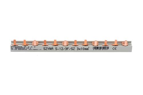szyna prądowa 3F 12M 10mm E.4302