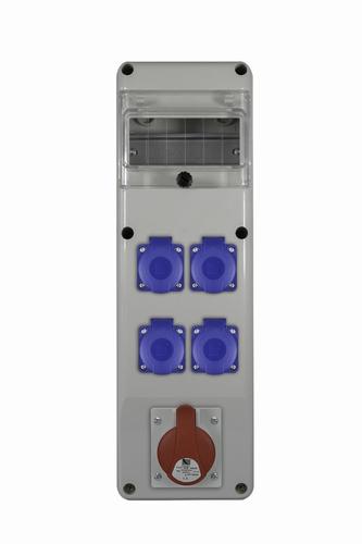 Rozdzielnica R-BOX SLIM 6S 1x16A/5p, 4x230V