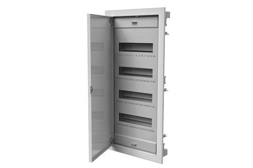 rozdzielnia 4x12 p/t drzwi metal.IP40 N+PE C.1548