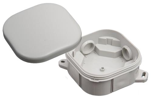 Puszka instalacyjna natynkowa hermetyczna PH 92 x 92 klik - bez zacisków, IP 54, szary
