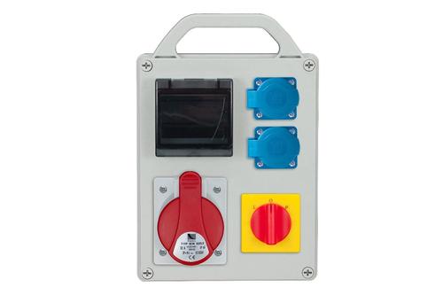 Rozdzielnica R-BOX 240R 4S, 1x32A/5p, 2x250V, wył. L/P, puste okno