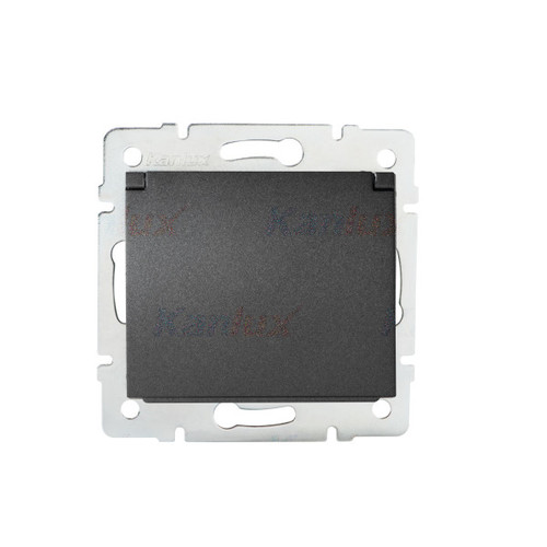 gniazdo zasilające francuskie IP44 LOGI-02-1561-141 gr
