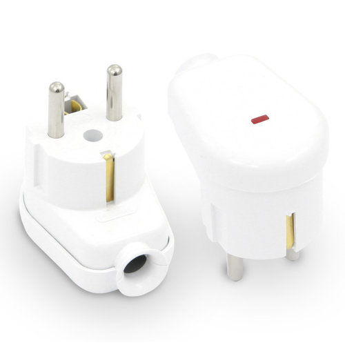 wtyczka rozbieralna WT-16U/S kątowa podświetlana Uni-SCHUKO 2p+Z 16A 250V WT-16U/S biały
