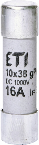 wkładka topikowa CH10x38 gPV 16A/1000V DC cylindryczna PV