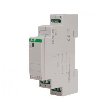 przekaźnik elektromagnetyczny PK-1P 230 V, styk2 x NO 16 A, Inrush 120A/20ms
