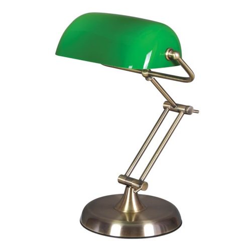 lampa stołowa KAJA Bank E27 patyna K-8041