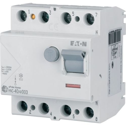 HNC-40/4/003 Wyłącznik różnicowoprądowy 6kA, In=40A, I?N=0,03A, Typ AC, 4-bieg. Seria HNC