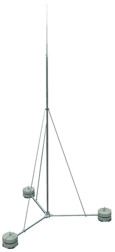 iglica odgromowa, śr. 40/16/10 mm, dł. 5500 mm, Al, ze składanym statywem St/tZn FS D40 16 10 6000 AL DBS KB STTZN