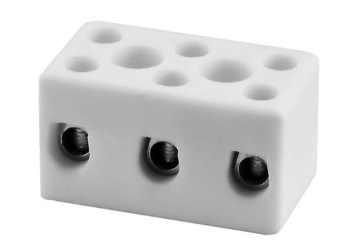złączka gwintowa porcelanowa CPO-15A-3P 3-torowa 10mm2 biały