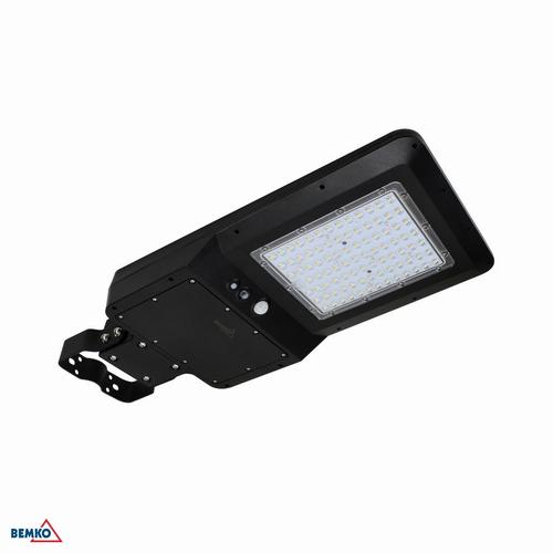 oprawa SOLGER solarna uliczna LED 40W 4800LM 4000K IP65  CZ. PIR  czarny