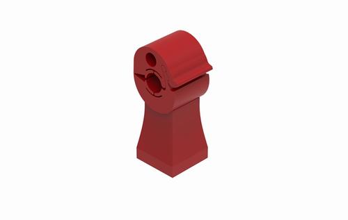 uchwyt 120.1 plastikowy z zatrzaskiem RAL 9005