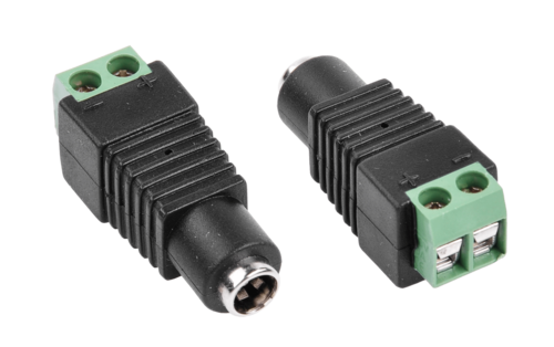 gniazdo DC 2,1x5,5mm z zaciskami montaz. GNI0510
