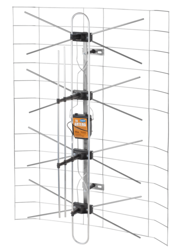 antena TV siatkowa kompletna(zasilacz+wzmacniacz)+DIPOL 3DX