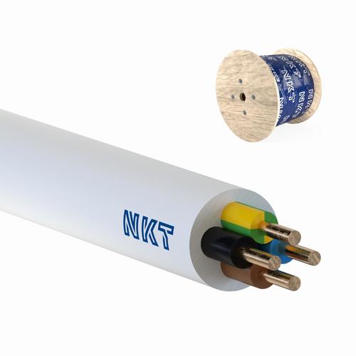 przewód instalacyjny YDYżo 4x1,5 450/750 elektroenergetyczny wielożyłowy z izolacją PVC 1000 m biały