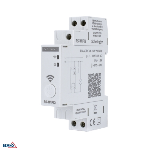 programator czasowy astrnomiczny WIFI jednokanałowy 48-240V AC/DC