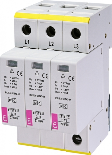 ogranicznik przepięć T2 (C) ETITEC C T2 275/20 3+0