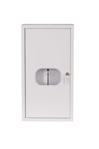 rozdzielnia NRL 12E z zamkiem i szybą (pod licznik elektroniczny) (4-285E) RAL 9003