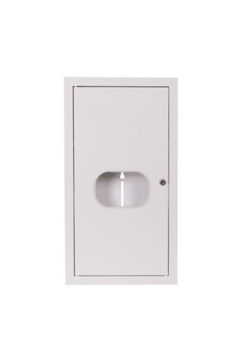 rozdzielnia RL 12E pod licznik elektroniczny, z zamkiem i szybą, RAL 9003
