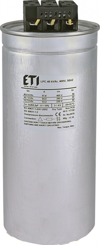 kondensator LPC 40 kVAr, 400V, 50Hz