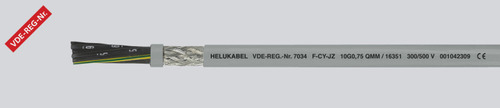 kabel elastyczny F-CY-JZ 5G4 QMM 300/500V żyły czarne