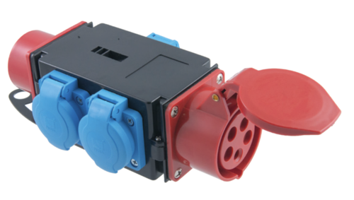 rozdzielnica R-BOX MINI 1x16A5p/1x16A5p, 3x250V