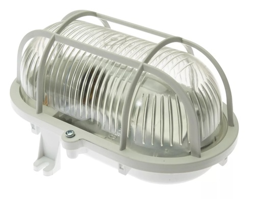 oprawa siatką plastikową, owal 60W27/1b.12, p.12 poliwęglan