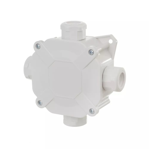 puszka natynkowa hermetyczna 75X75X33 z wkładem 5x4/IP67/PG16 IP 67 - kolor szary