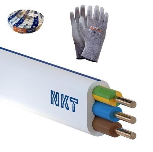 przewód instalacyjny YDYpżo 3x1,5 450/750V INSTAL krążek 100m GIFT